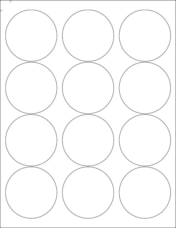 2-1/2 Blank Round Labels