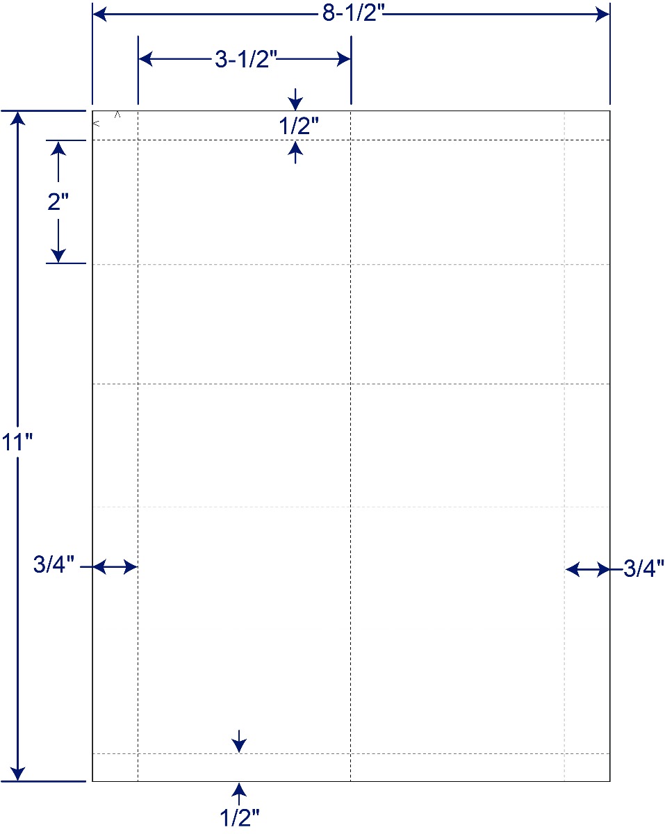 2-1/8″ x 5-1/2″ Laser/Inkjet 7 pt. Raffle Ticket Cards (411210)